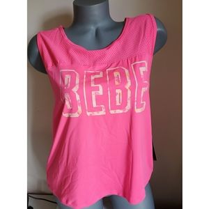 Bebe Sport Hot Pink Lightweight Tanktop NWT